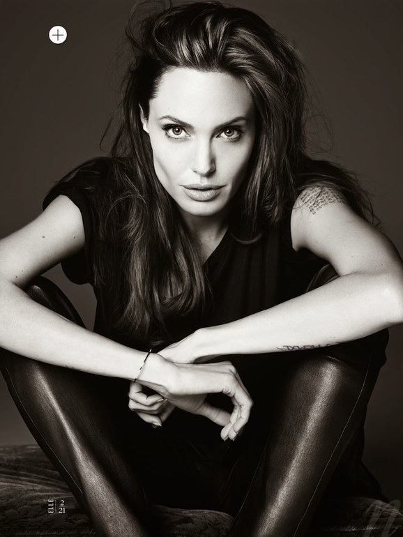 Анджелина Джоли: фотосессия для Elle.