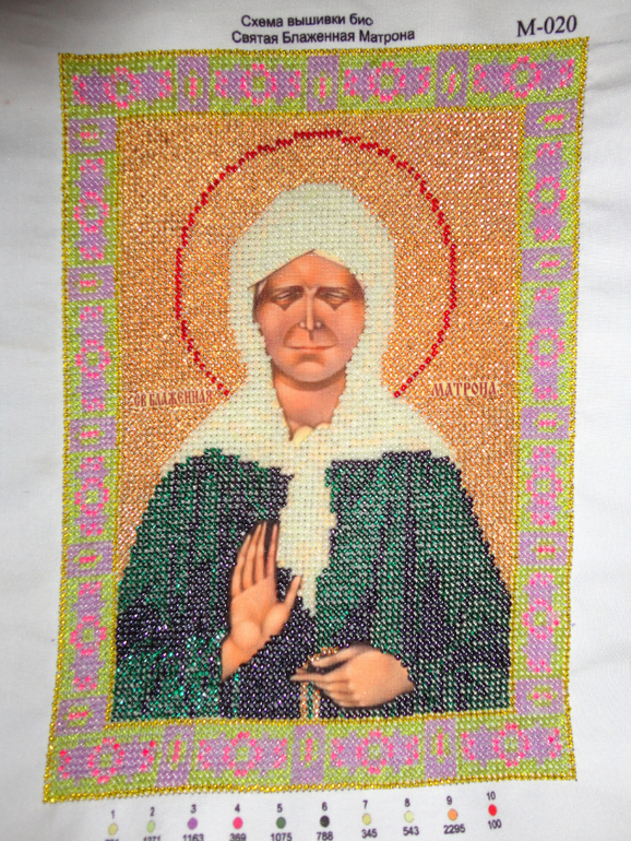 Первые иконы из бисера