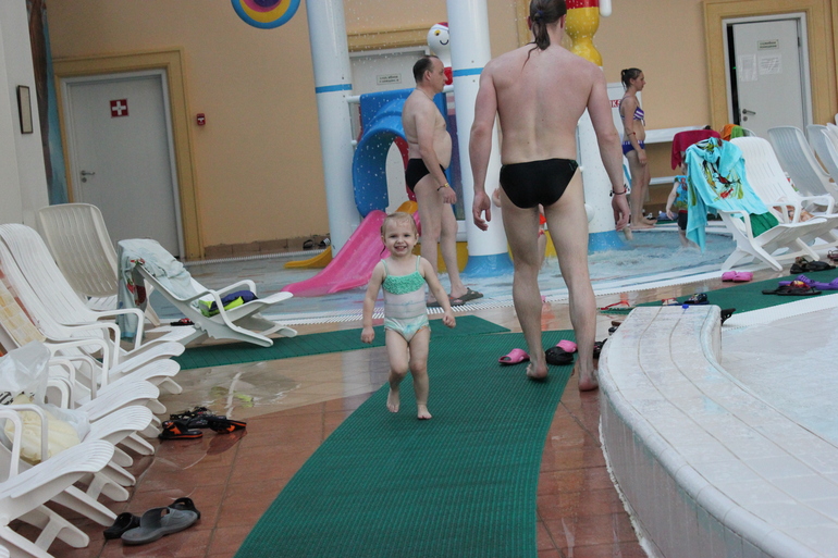 В аквапарке