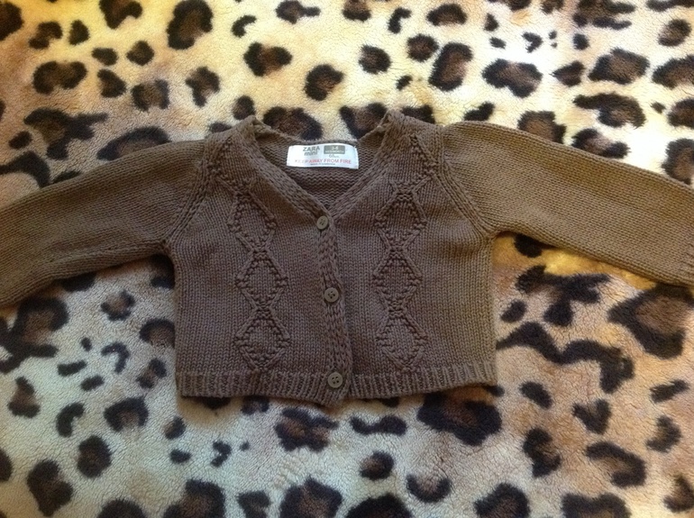 Кофта Zara 3-6 мес 40 гр