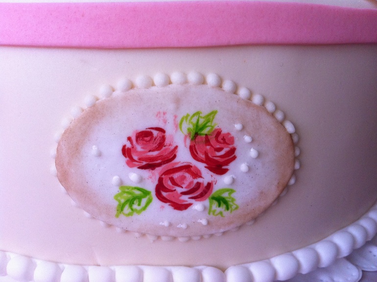 Торт в стиле шебби-шик