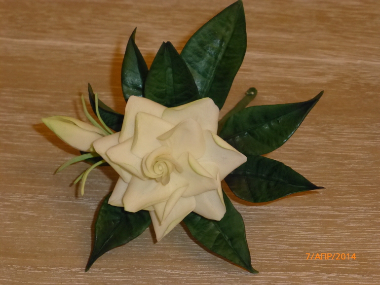 Моя сахарная гардения с очередных курсов Жанночки!