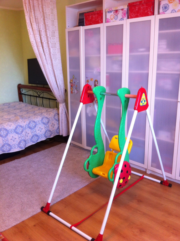 Спальня-детская в съемной квартире