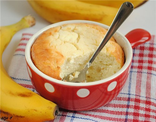 ♨ ДЕТСКОЕ МЕНЮ - творожно-банановое суфле