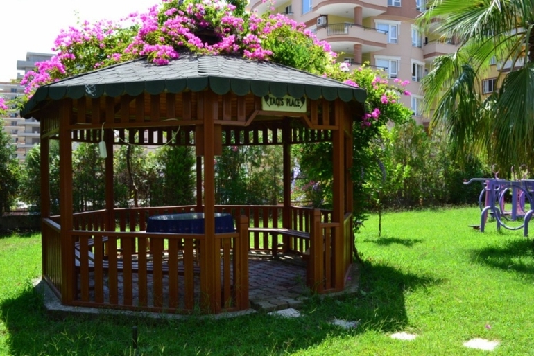 Турция, Анталья, Аланья, Махмутлар меблированная квартира 2+1 видом на сад, бассейн и горы 85000 евр
