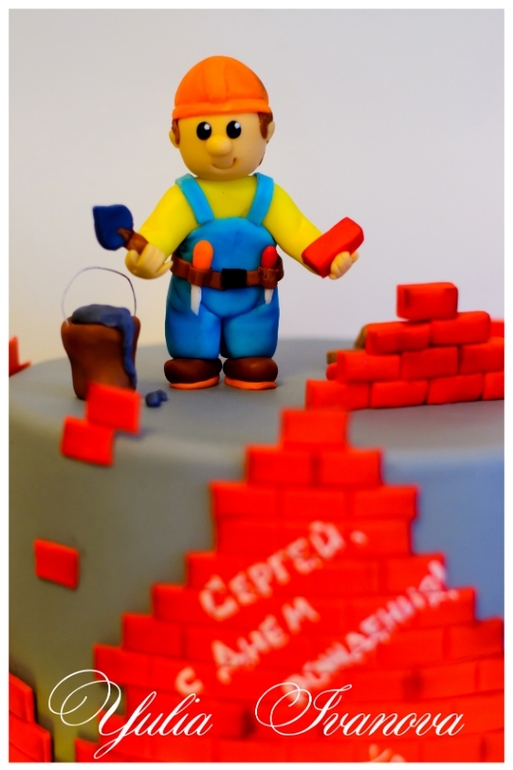 Торт на ДР строителя Сергея!