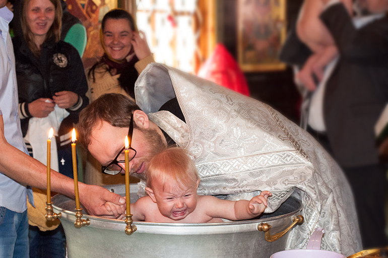 Таинство Крещения Тимофея. Церковь Иннокентия, епископа Иркутского ( г.Люберцы)
