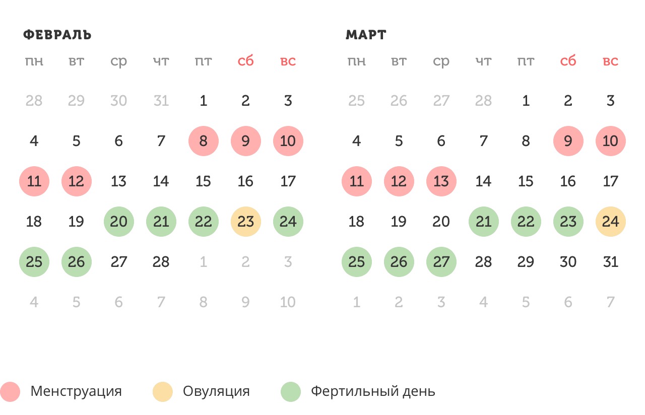 Калькулятор овуляции