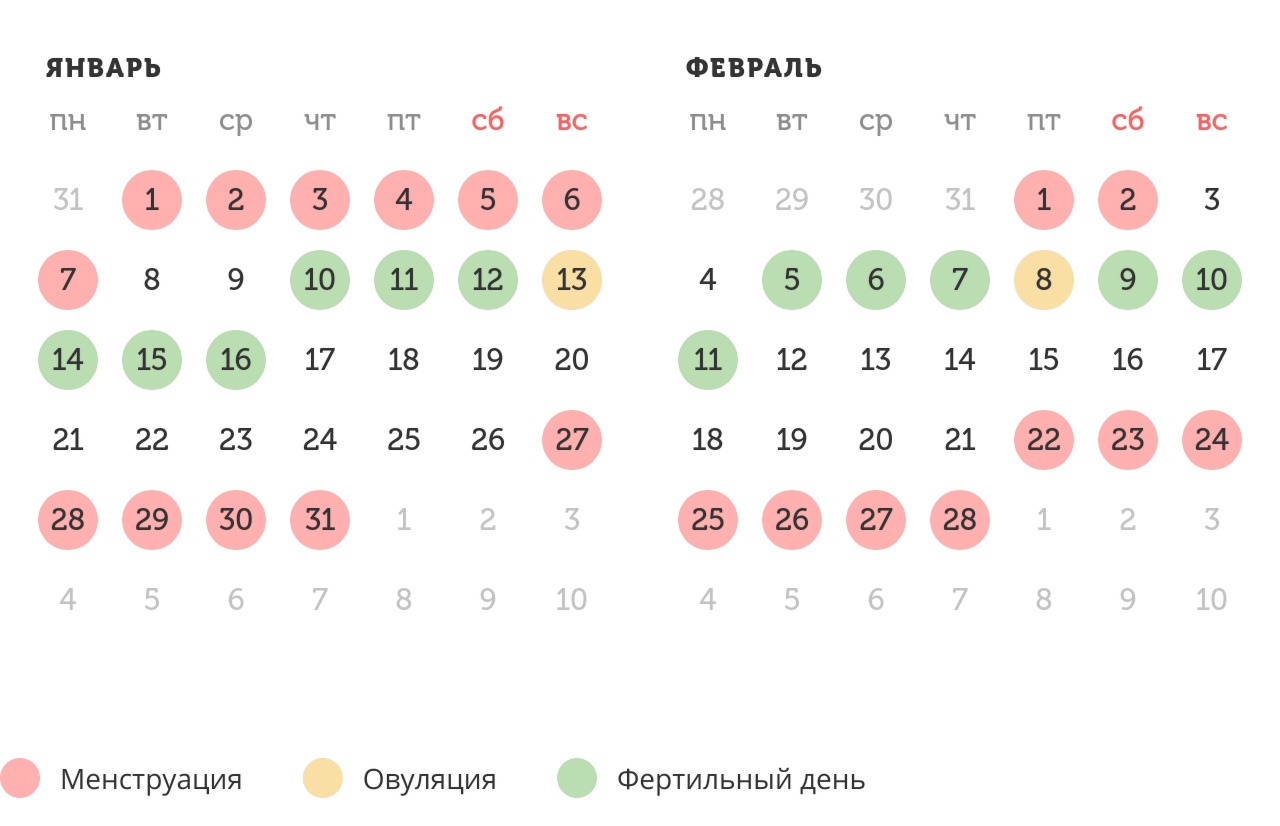 Калькулятор овуляции