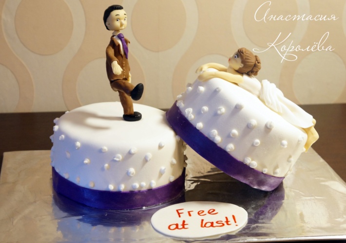 Антисвадебные торты - торты на развод