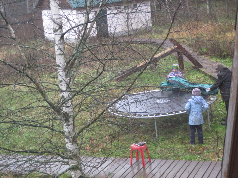 Как мы отправляли  Батут на зимовку!