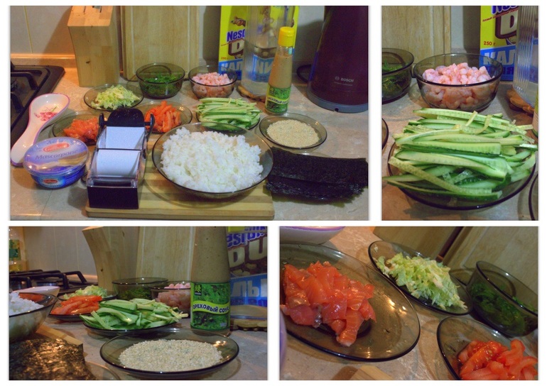 Наши вторые роллы.