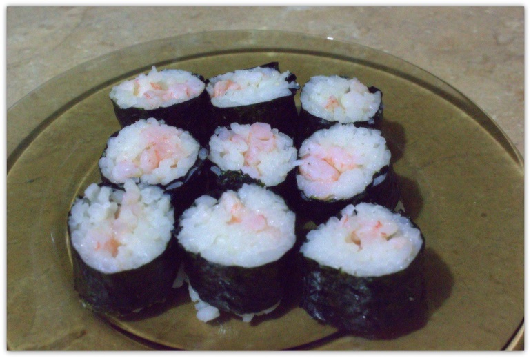 Наши вторые роллы.