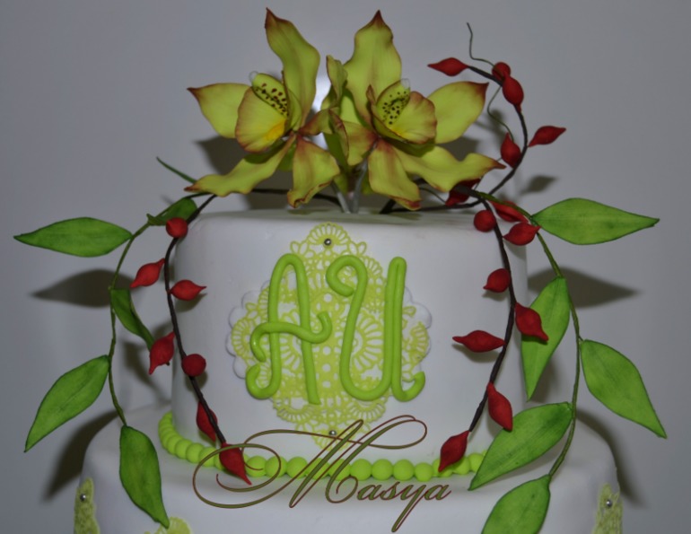 Свадебный с орхидеями