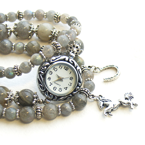 Часы-талисман + серьги