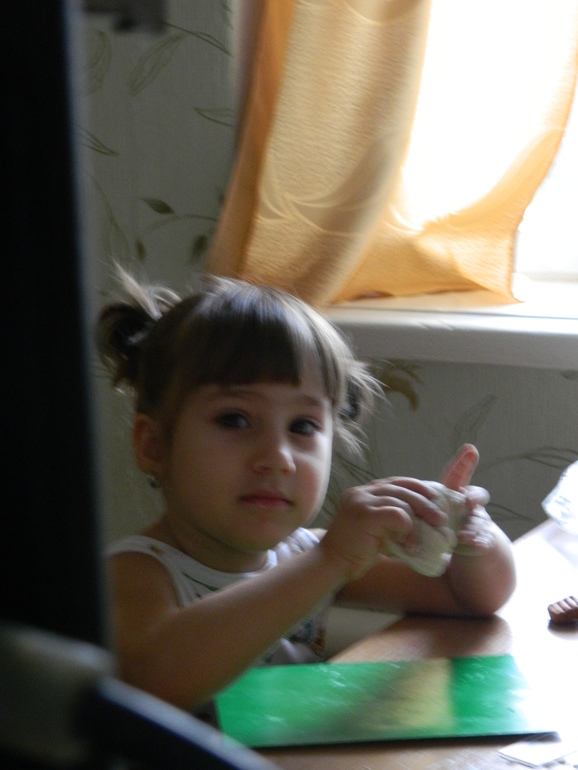 Моя первая лепка....не судите строго