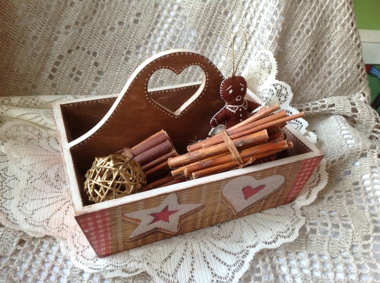 Подарки к Новому Году, ручная работа, игрушки из фетра, декупаж!