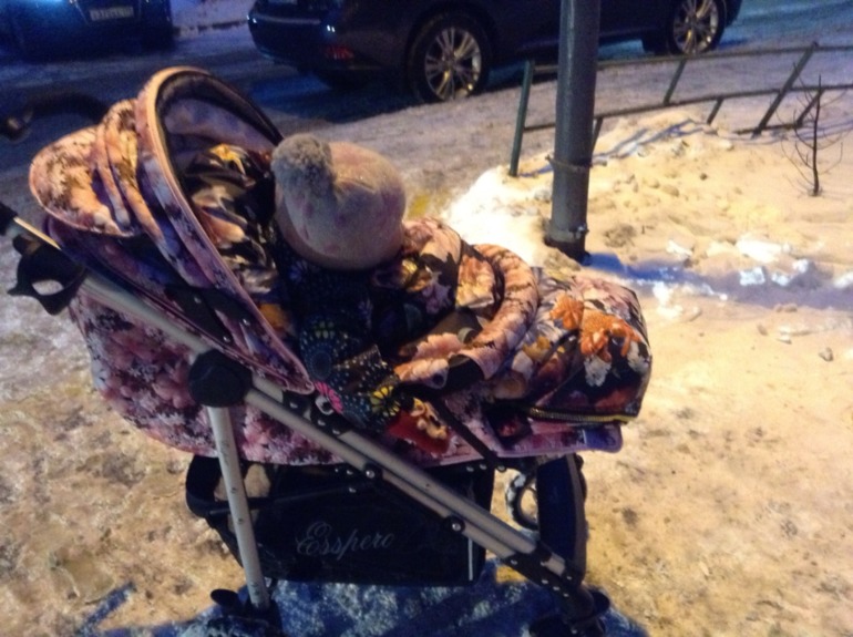 Моя зимняя коляска Esspero X-Drive pink.