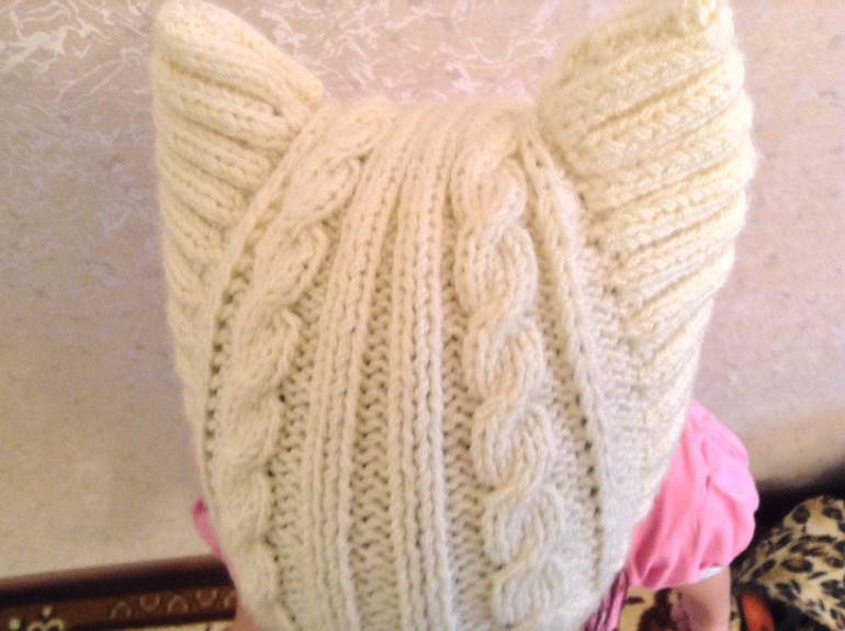 Утепляемся! Зимняя шапочка-кошка!