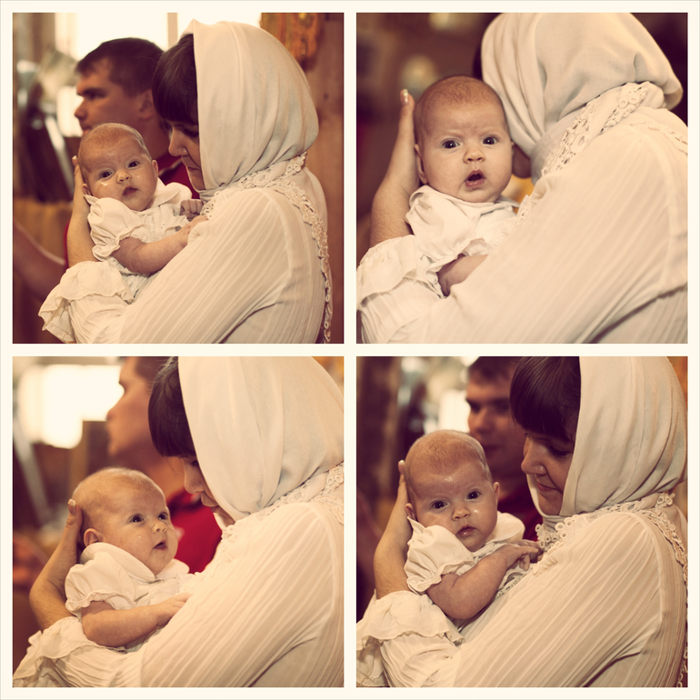 Кирочка и ангел-хранитель. Наши крестины.