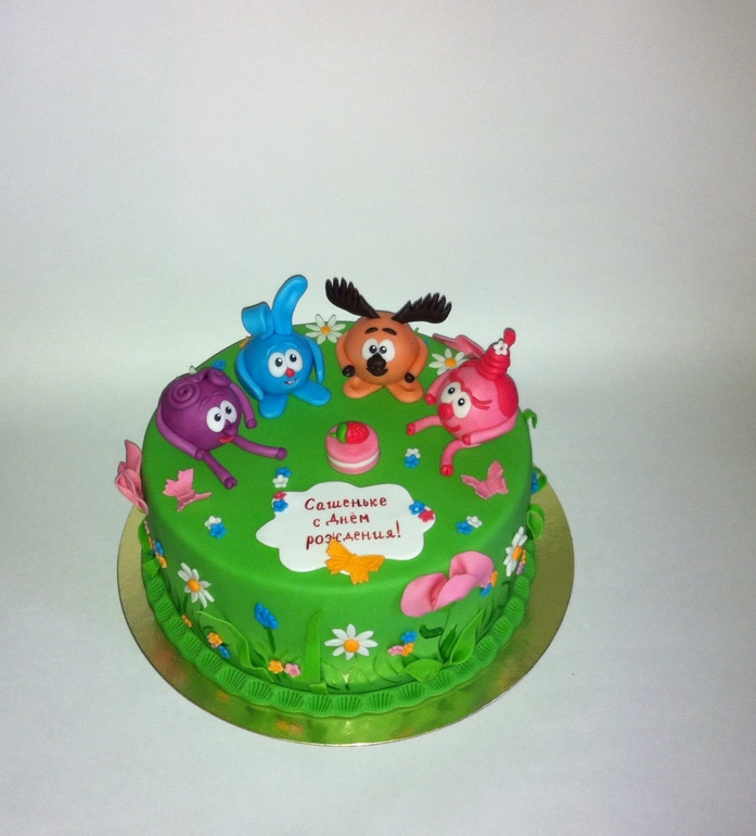 Торт со смешариками