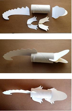 Поделка - "Зеленые крокодильчики"