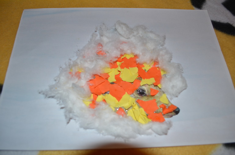 Предновогодние занимашки. Ежик и Белочка.