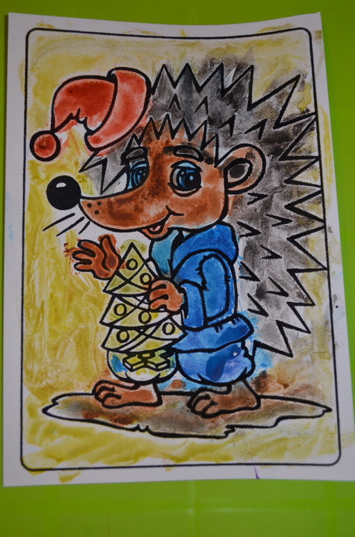 Предновогодние занимашки. Ежик и Белочка.