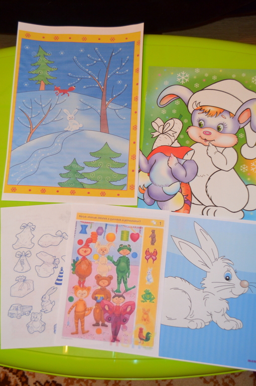 Предновогодние занимашки. Почта, Снеговик, Зайка