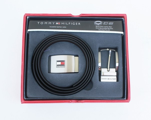 Мужской ремень в подарочной упаковке, Tommy Hilfiger - 2200 руб
