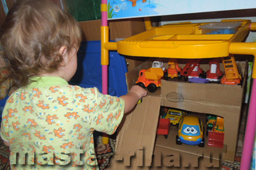 Картонная парковка за 20 минут.