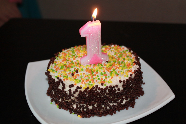 Мини тортик дочери на 1 год