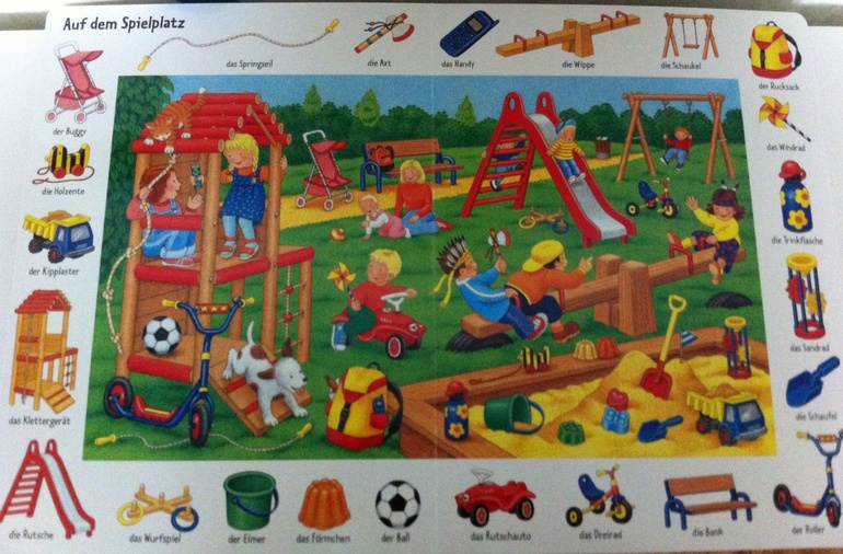 Книга для поиска(18мес+) на немецком