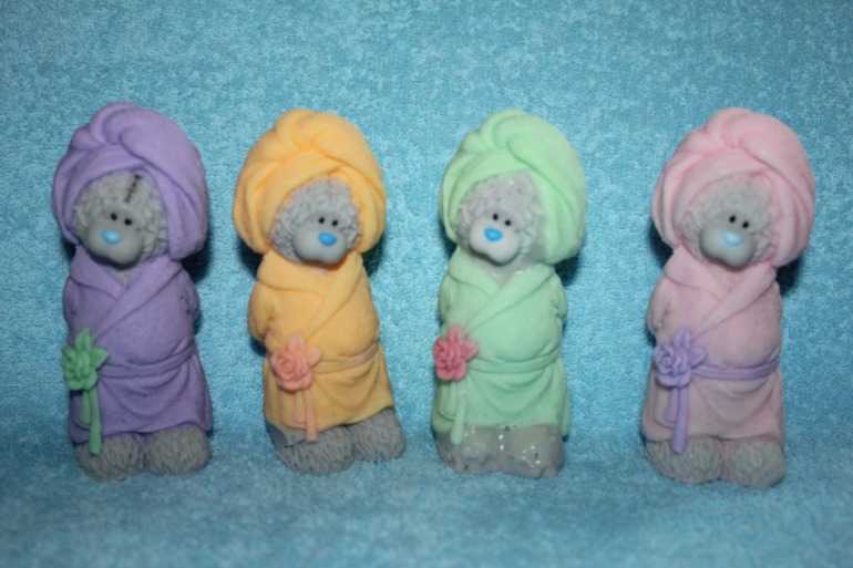 Мыло ручной работы мишки тедди