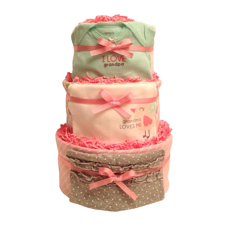 Торт из памперсов "Мятная конфетка"