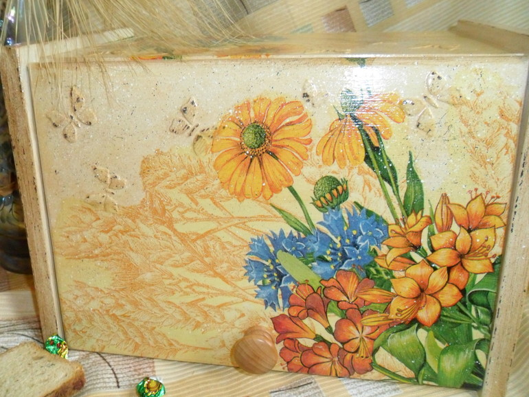 Хлебница с колосьями