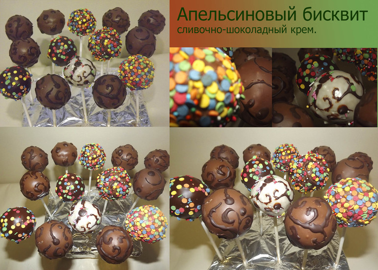 Кейкпопсы для ыеселой компании.