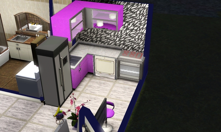 Стиль ар-деко, гламур на небольшой кухне, как Вам?Девочки, очень нужно Ваше мнение и совет.