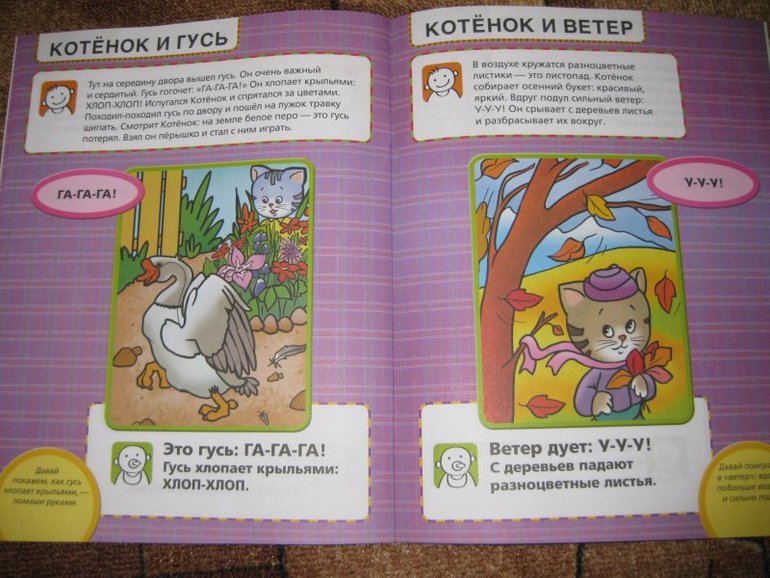 Развитие речи, звукоподражания