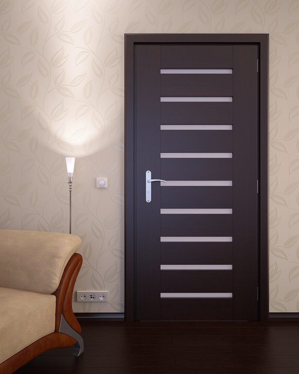 Paputin's Doors Дверь межкомнатная Ясень капучино софт, МДФ, 800x2000, Со стекло
