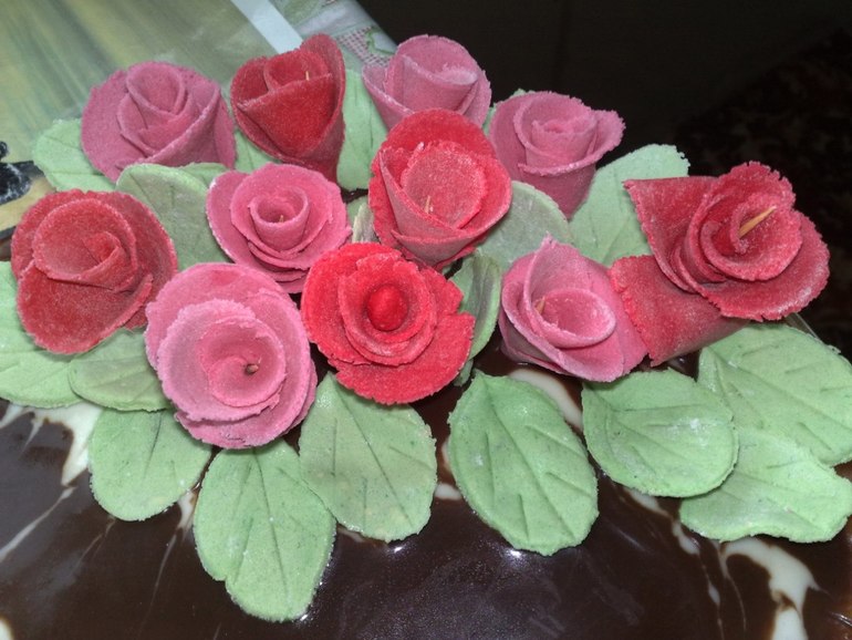 розочки из зефира