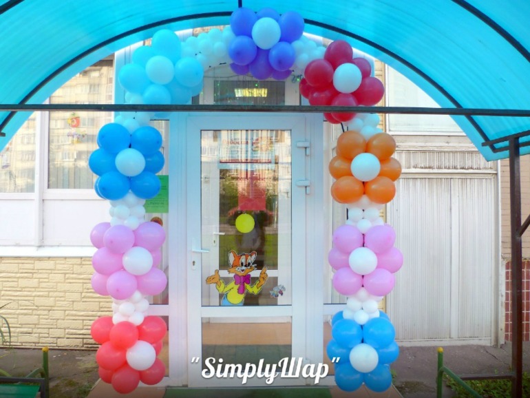 оформление воздушными шарами