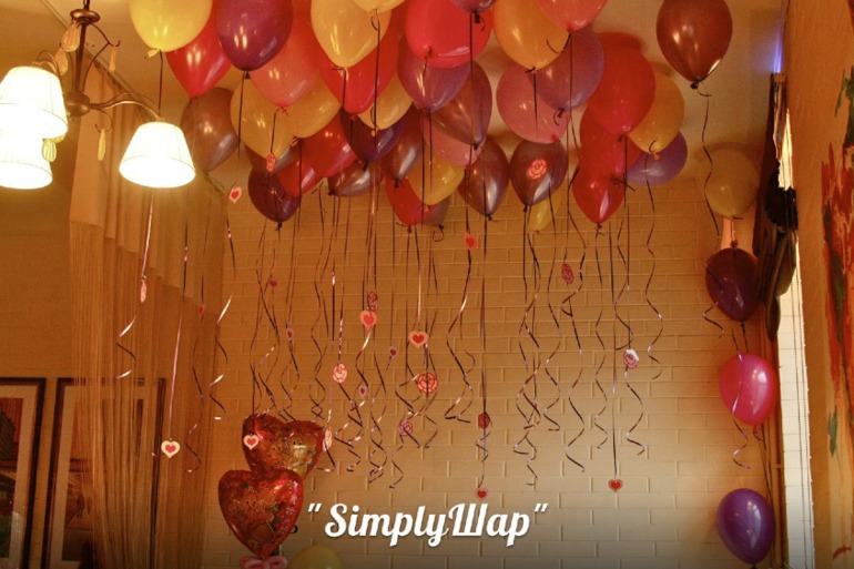 оформление воздушными шарами