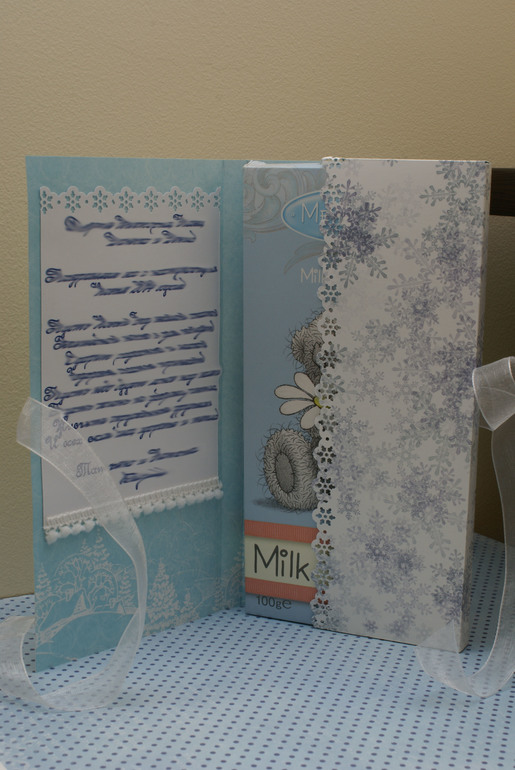 Новогодняя шоколадница-открытка)