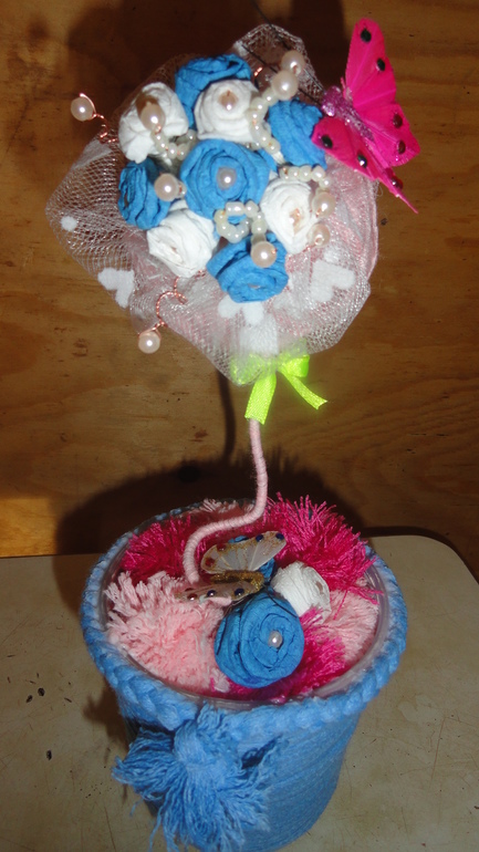 нежный топиарий )))моя первая попытка