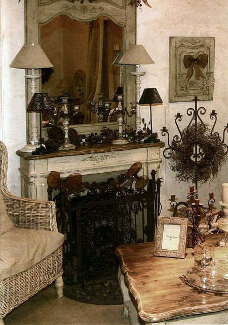 Секреты оформления каминной полки