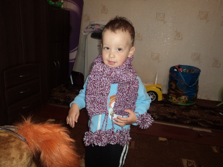 Шарфик для сынишки!!!!