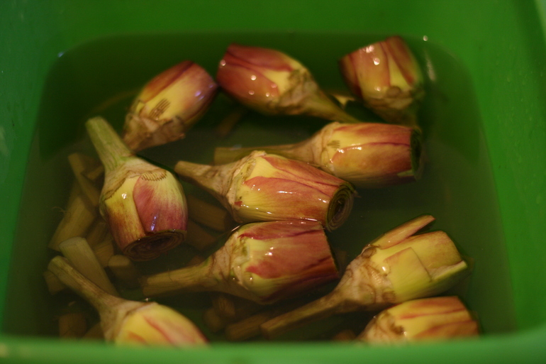 Гарнир: артишоки