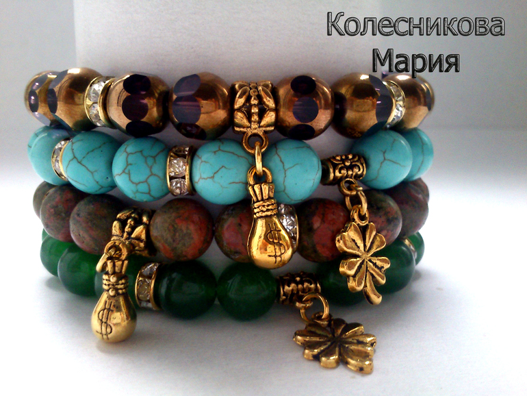 Браслеты из натуральных камней!