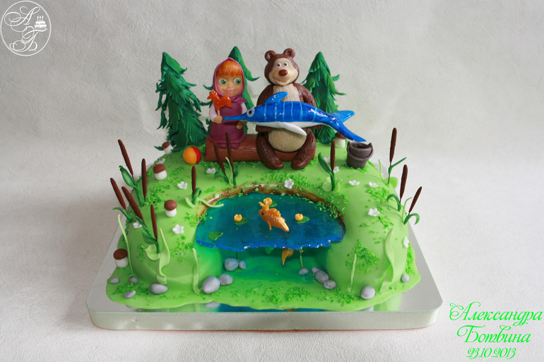 Маша с Мишей на рыбалке!